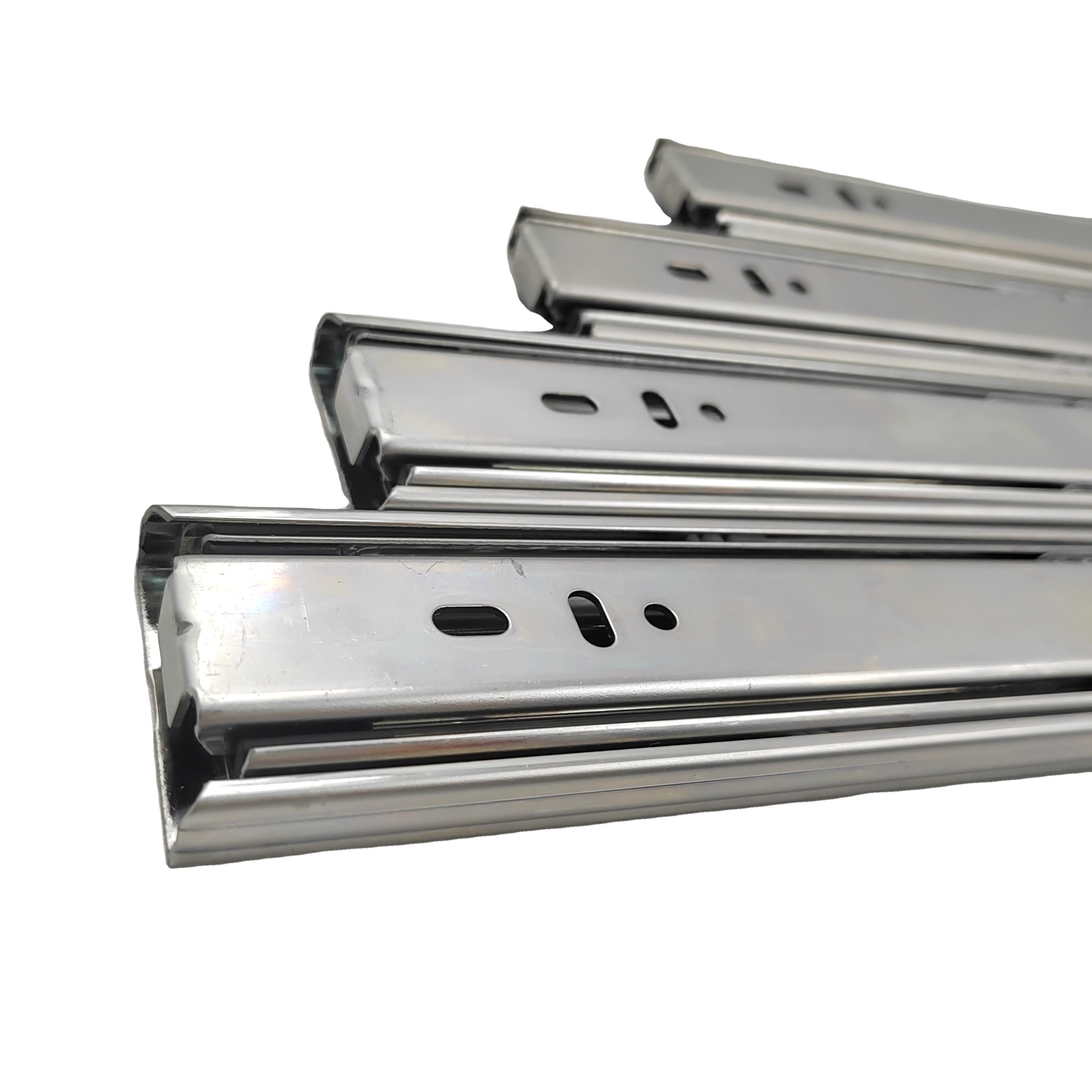 18 Inch Heavy Duty Drawer Slides Drawer Push to Open Ball Bearing Snap on Drawer Cupboard Slides