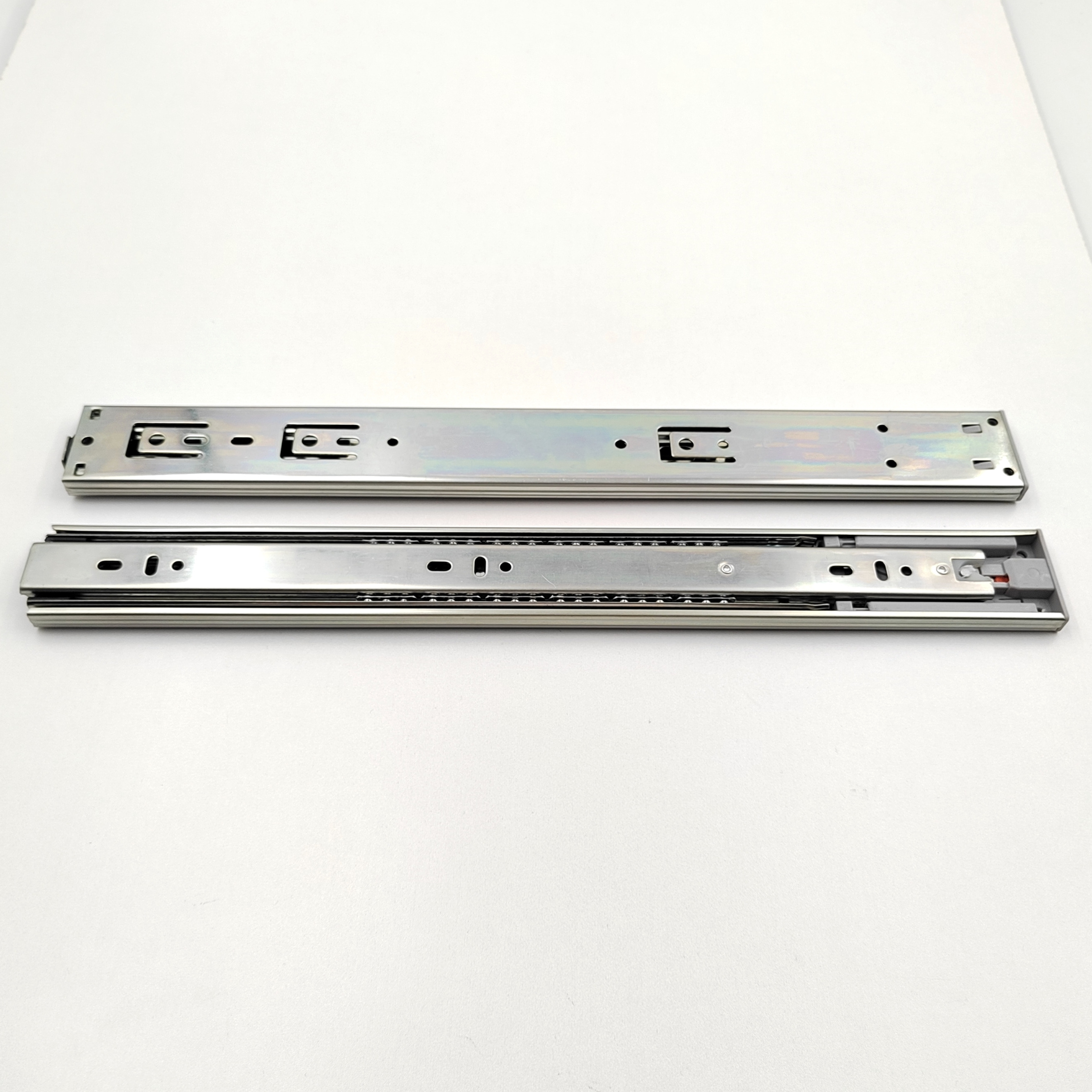 18 Inch Heavy Duty Drawer Slides Drawer Push to Open Ball Bearing Snap on Drawer Cupboard Slides