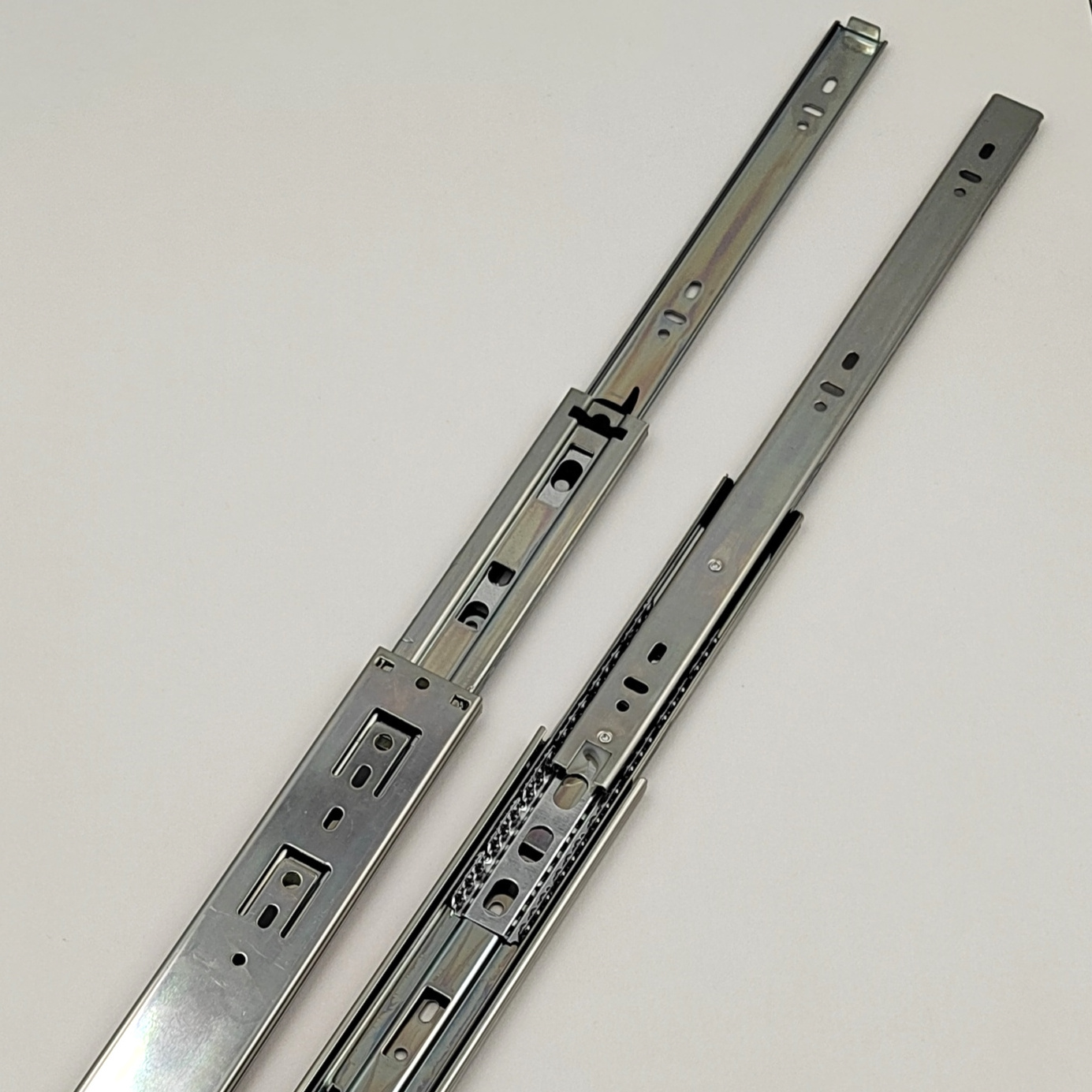 18 Inch Heavy Duty Drawer Slides Drawer Push to Open Ball Bearing Snap on Drawer Cupboard Slides