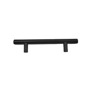 Drawer Furniture Pull T-bar Handle  252mm iron kitchen cabinet handles black metal kitchen cabinets furniture wardrobe handle