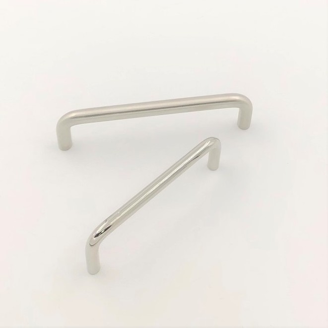 Brushed Nickel Cabinet Handles 96mm hole distance U Shaped C type Stainless Steel Drawer Kitchen Cabinet Handles