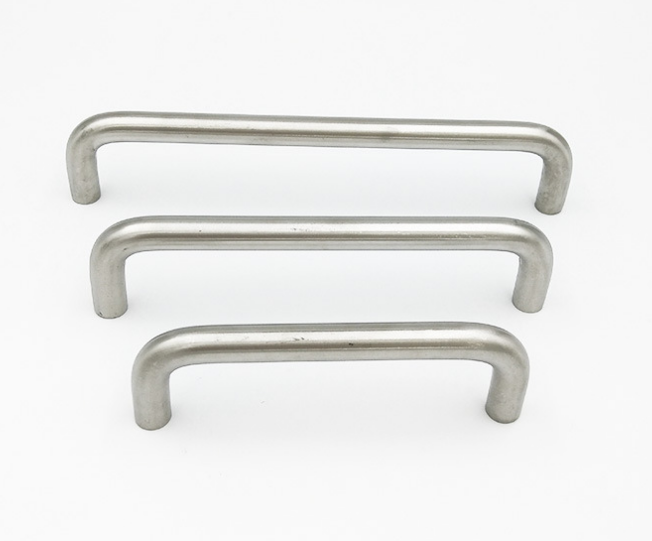 Brushed Nickel Cabinet Handles 96mm hole distance U Shaped C type Stainless Steel Drawer Kitchen Cabinet Handles