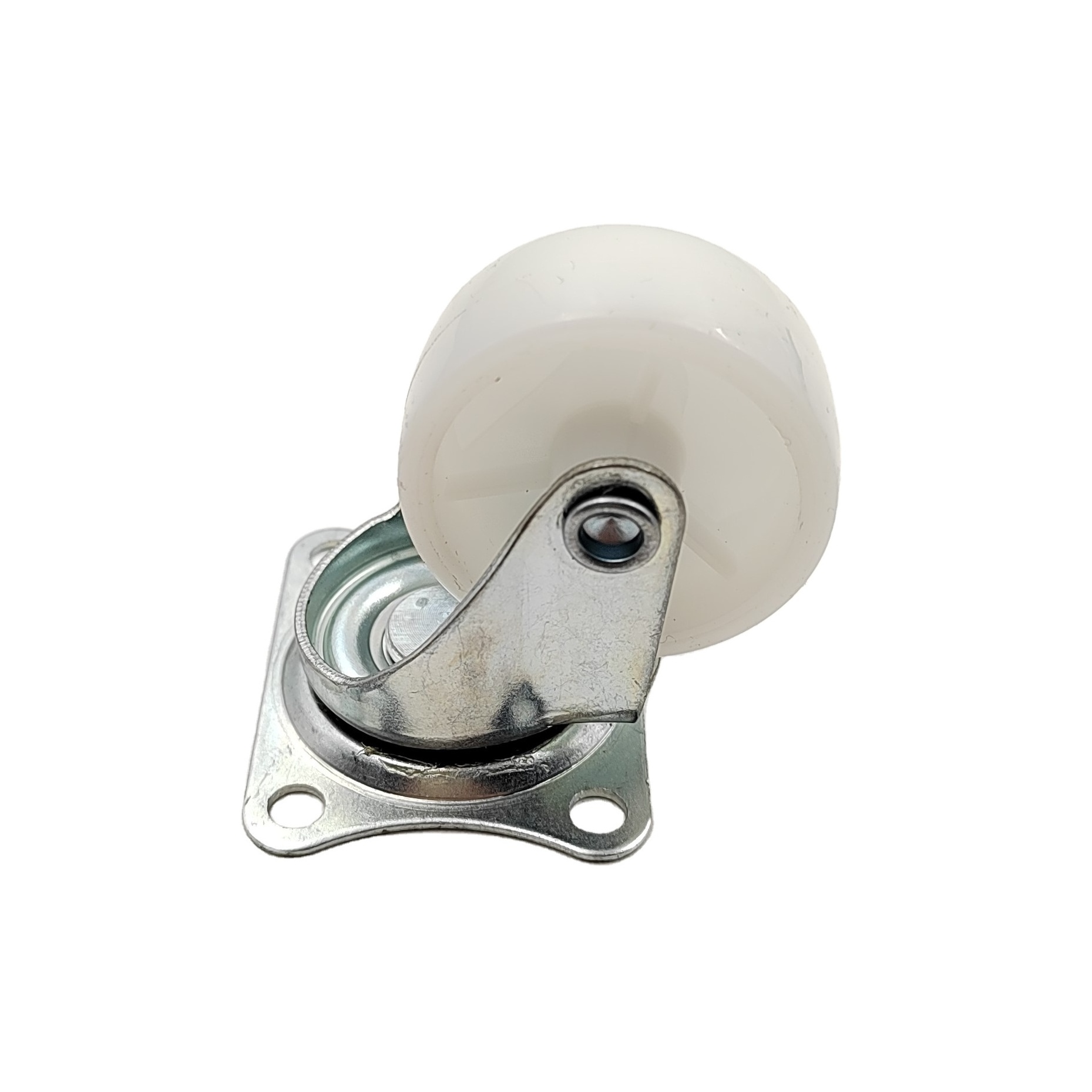 Shopping Cart Caster 40mm pvc wheel top plate swivel caster furniture castor white small caster