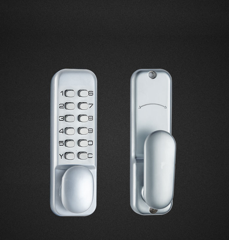 Keyless push pull digital combination coded door password lock mechanical, keypad deadbolt door lock with password