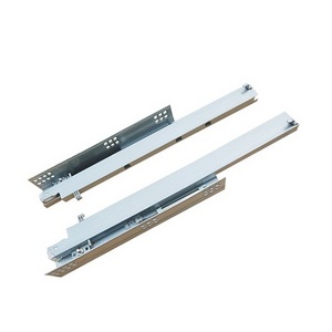 Heavy Duty Kitchen undermount soft close 3 fold bottom mounting concealed self close locking drawer slide