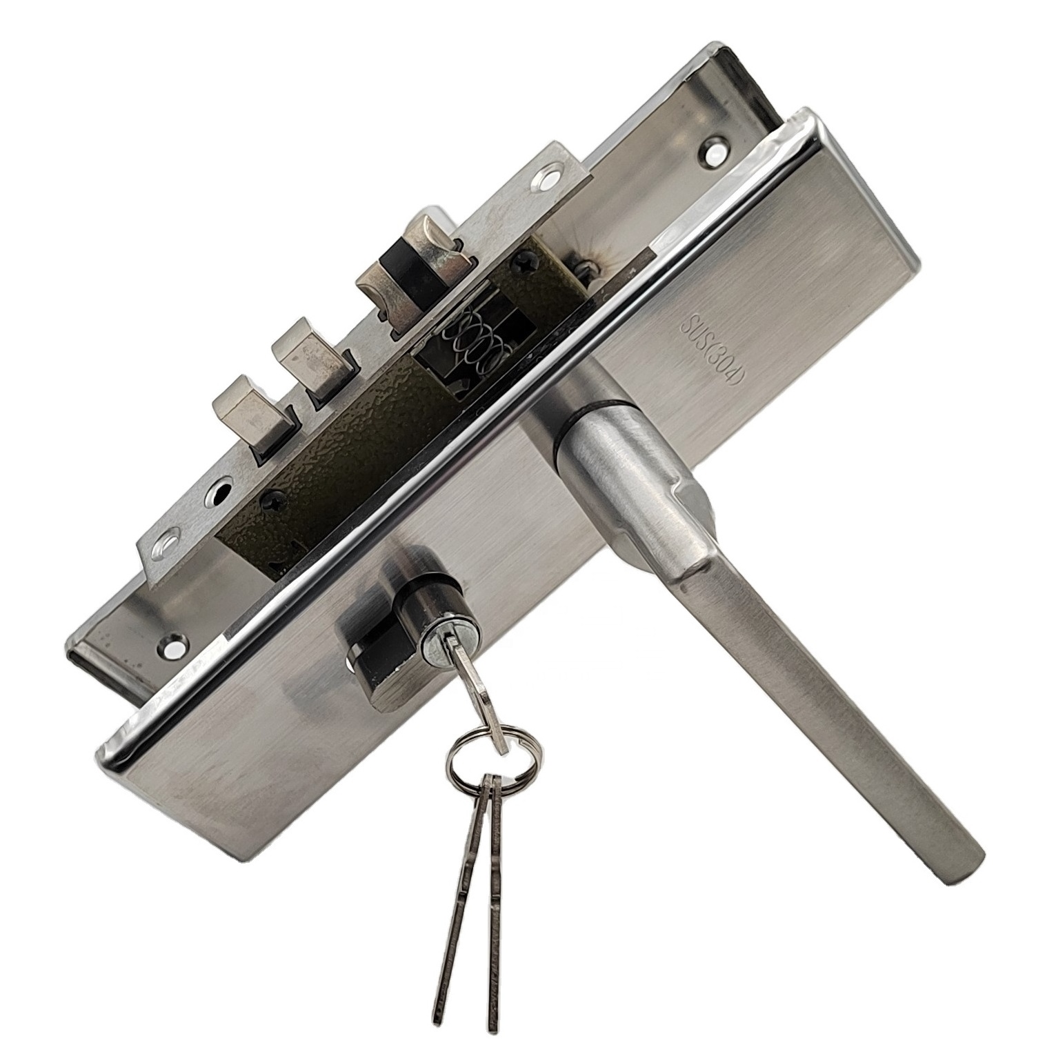 Mechanical Stainless Steel Lever door Lock and Steel Door Handle Lock Panel Door Lock