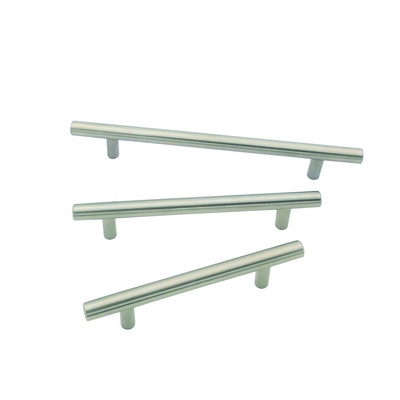 Modern Brushed hardware metal handle Furniture T bar Cabinet  Stainless Steel Pulls Knobs Kitchen Drawer Handles