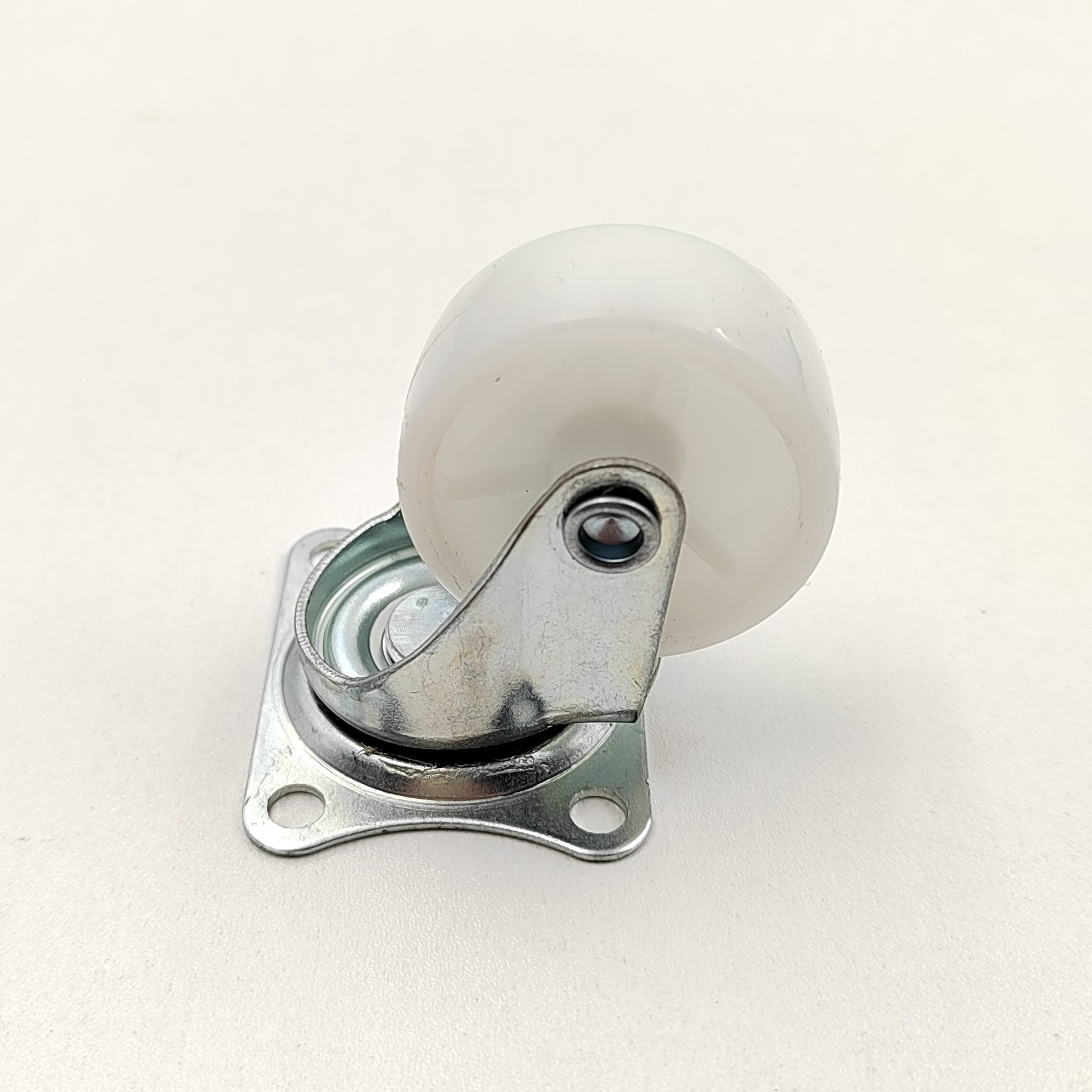 Shopping Cart Caster 40mm pvc wheel top plate swivel caster furniture castor white small caster