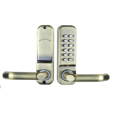 Mechanical keyless keypad door lock with handle Push button keypad lock knob for door