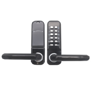 Digital mechanical push button keyless door handle lock pin code password single keypad door lock