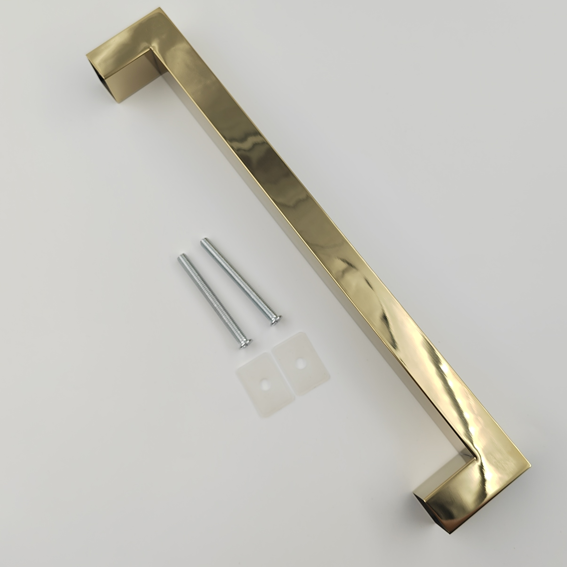 Mirror champagne gold 304 Stainless Steel Shower Glass Door Handle Bathroom Sliding door pull handles