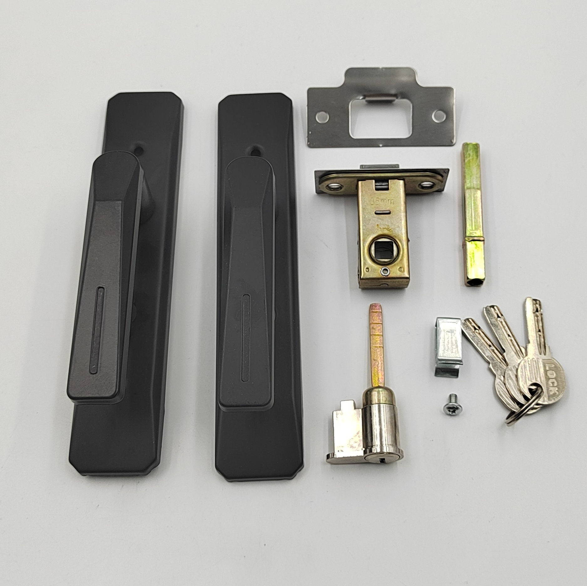 Hotel Bathroom Lever Door Handle Door Lock Specifications Low Price Bathroom Lock Door with Keys