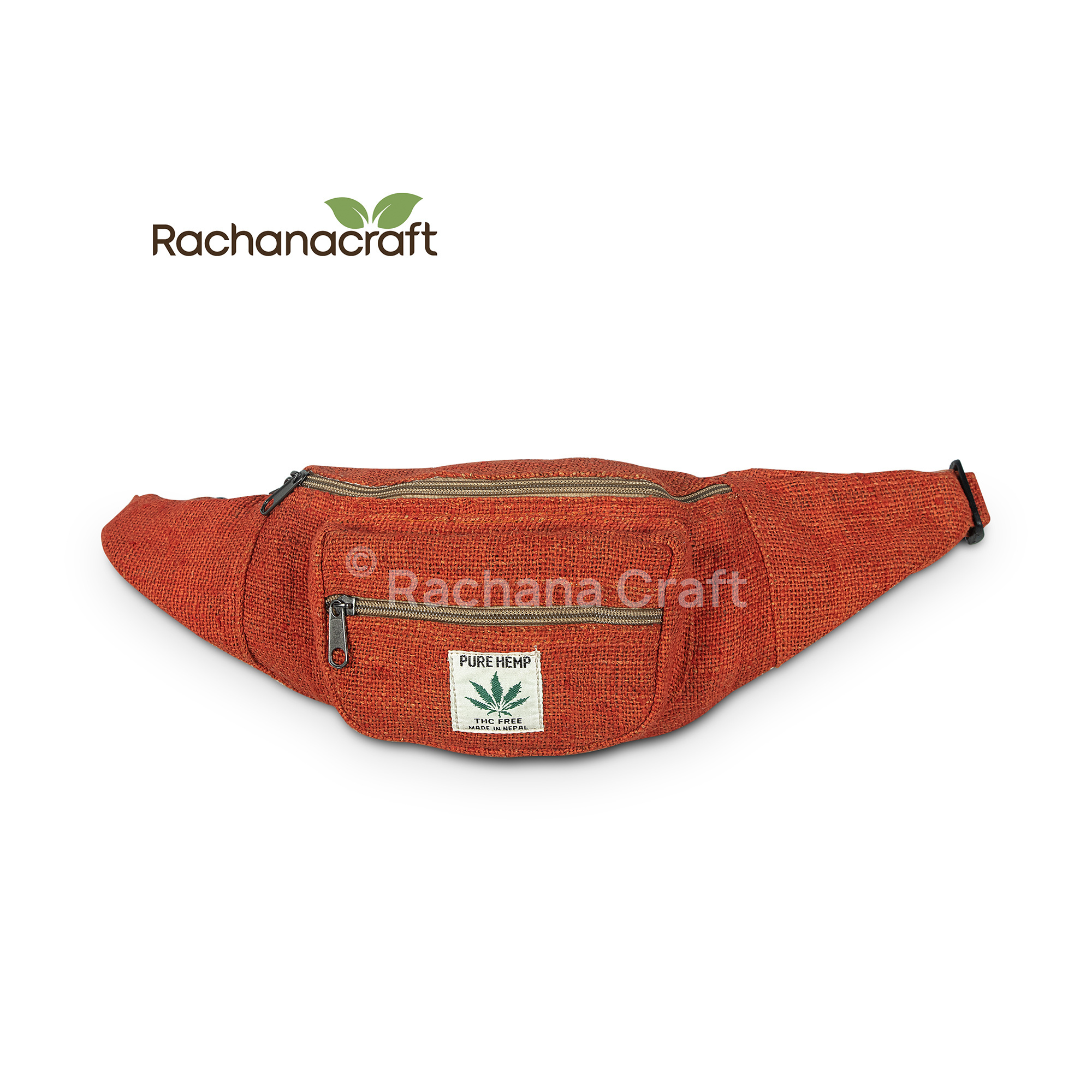 2021 amazon hotsale colorful  Vegan Hemp Waist Bag and Fanny Pack Wholesale with Cotton Lining Made in Nepal