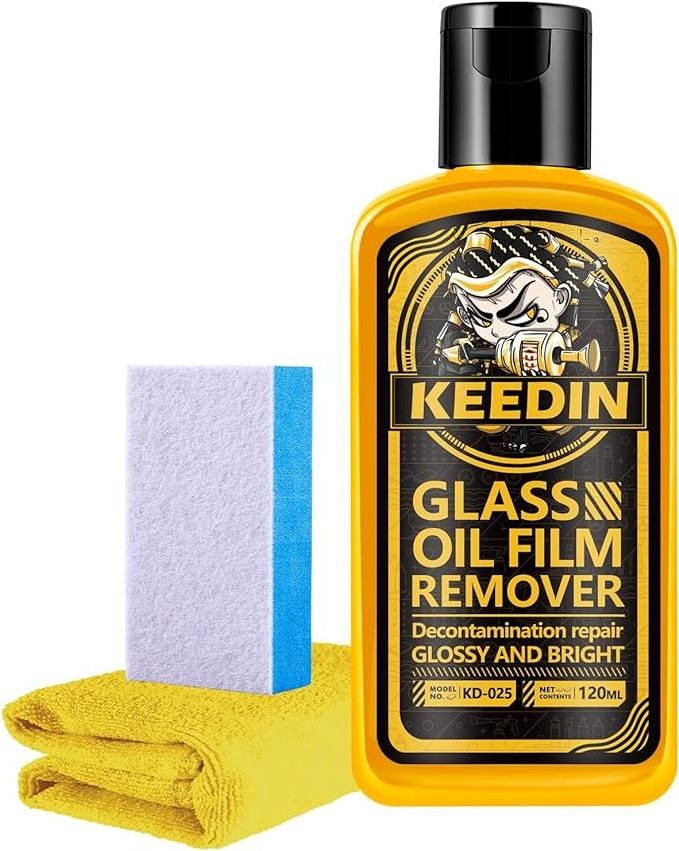 KD-025 120ml Water Stain Remover Gel Car Glass Oil Film Removing For Auto Windshield Home Glass Water Spot Remover