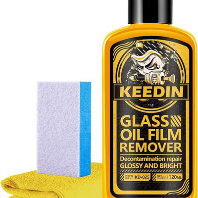 KD-025 120ml Water Stain Remover Gel Car Glass Oil Film Removing For Auto Windshield Home Glass Water Spot Remover