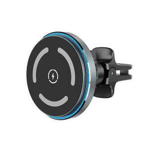 15w Fast Charging Wireless Car Charger 360 Rotating Suction Cup Air Vent Phone Holder For Iphone 15 13 14