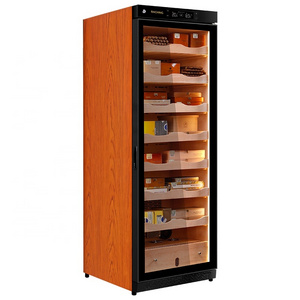 Raching C380A Cedar Wood Shelves Thermoelectric Electronic Refrigerated Cigar Cabinet Humidor Box With Lock