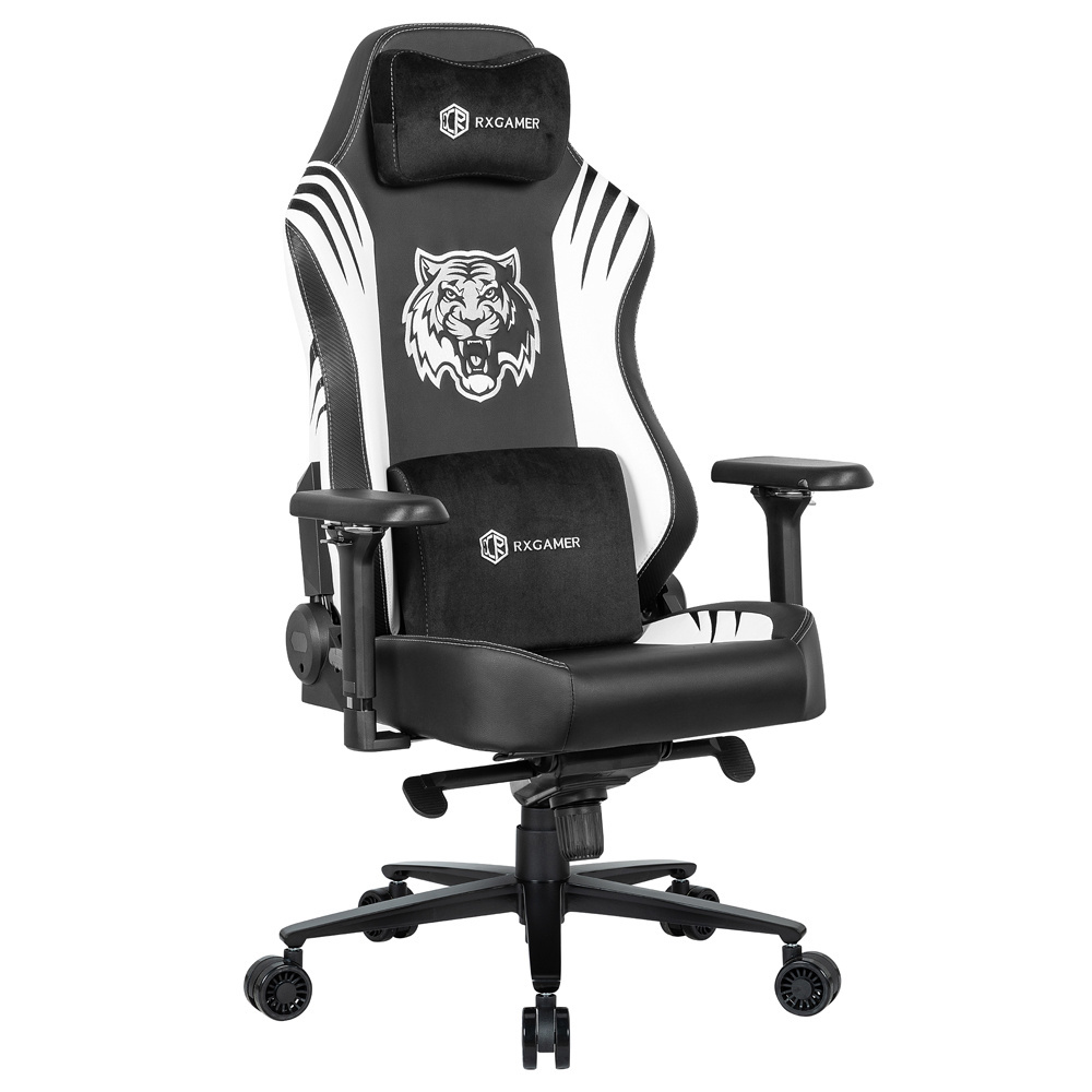 Custom OEM luxury high end swivel ergonomic chaise gaming pu leather racing gaming gamer chair with magnetic headrest