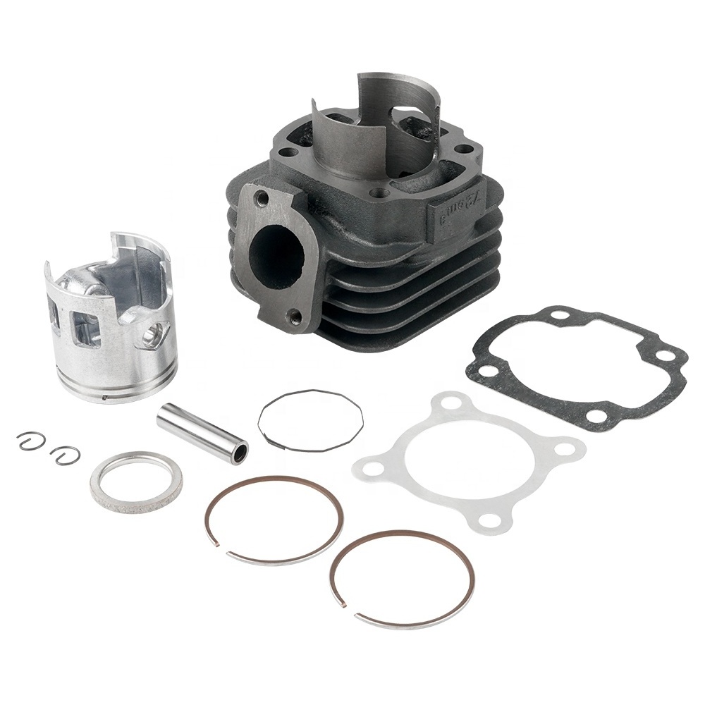 NiceCNC 70cc 47mm Cylinder Piston Top End Rebuild Kit For Yamaha Jog 50cc 2-Stroke JOG CV 1E40QMB Minarelli Horizontal Engine