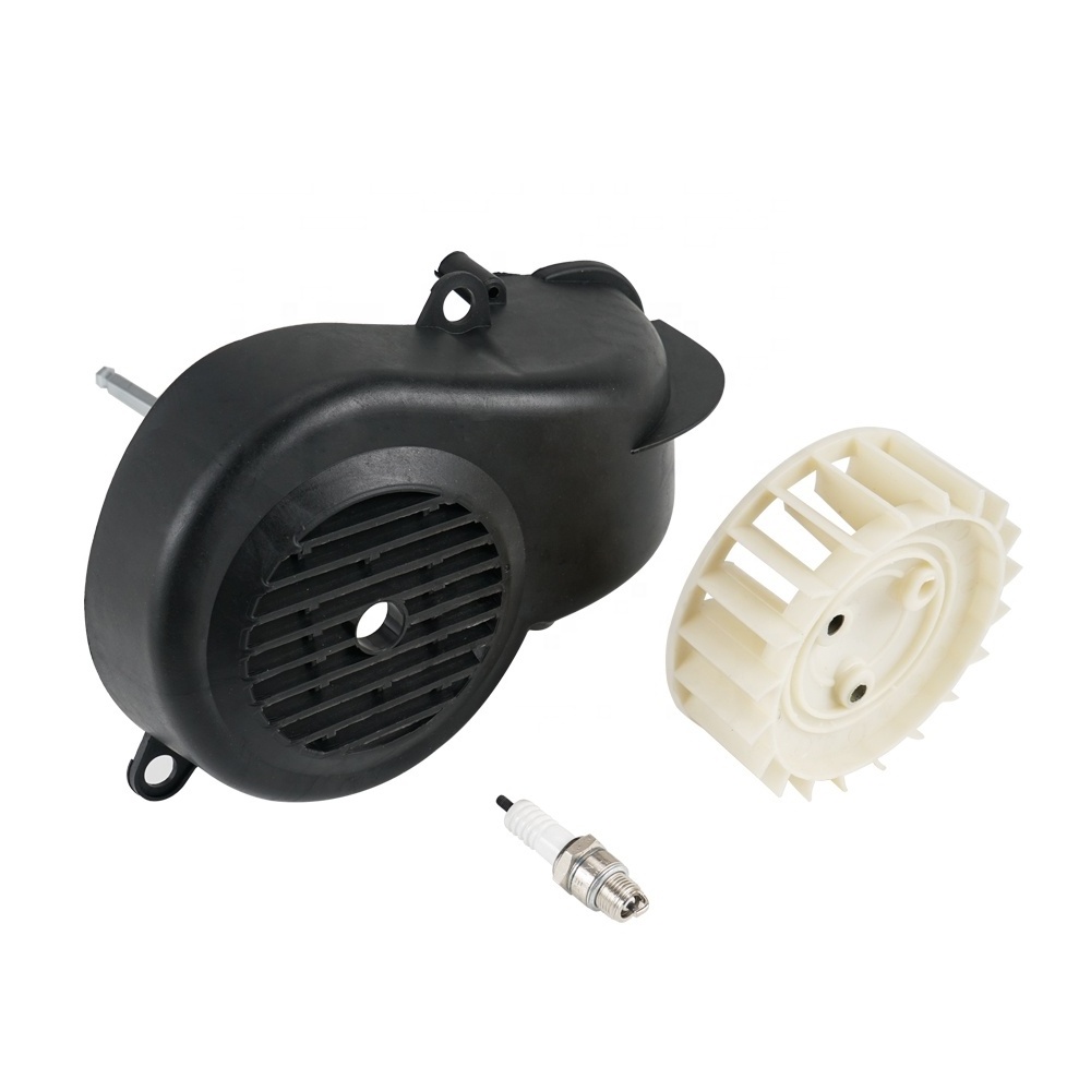 NiceCNC Complete Air Cooling Fan & Cover+Spark Plug For Yamaha Jog 90cc 2-Stroke Scooter