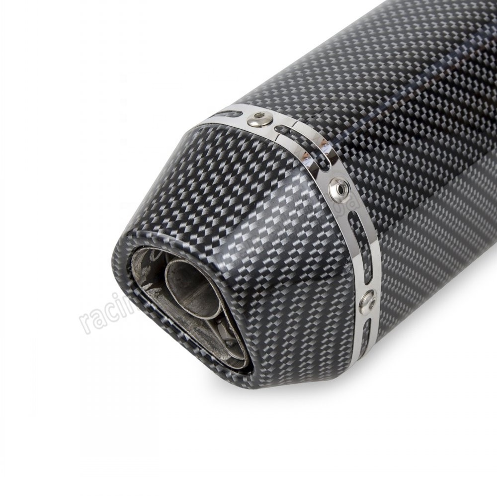 38-51mm Carbon Fiber Color Motorcycle Exhaust Muffler with Removable DB Killer