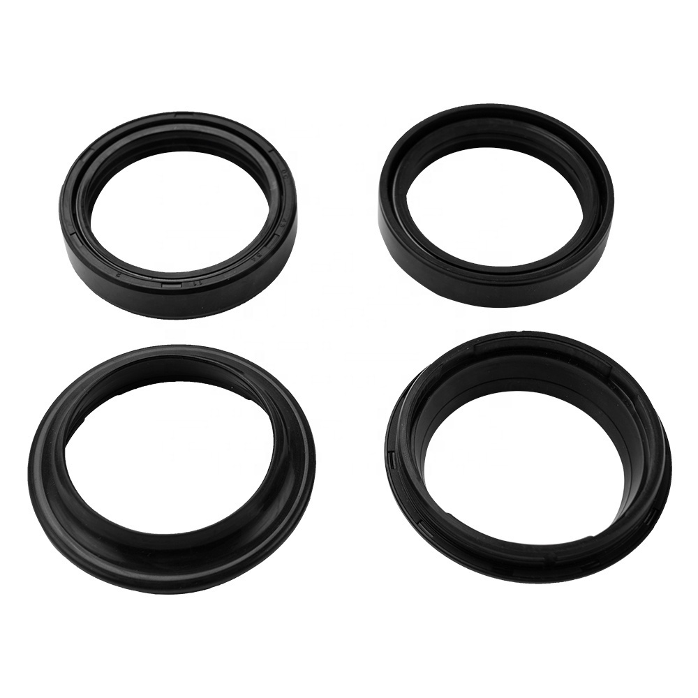 NiceCNC 4pcs Fork Oil Seal Dust Wiper Seals Kit Set for Honda CMX250C Rebel 1985-2013