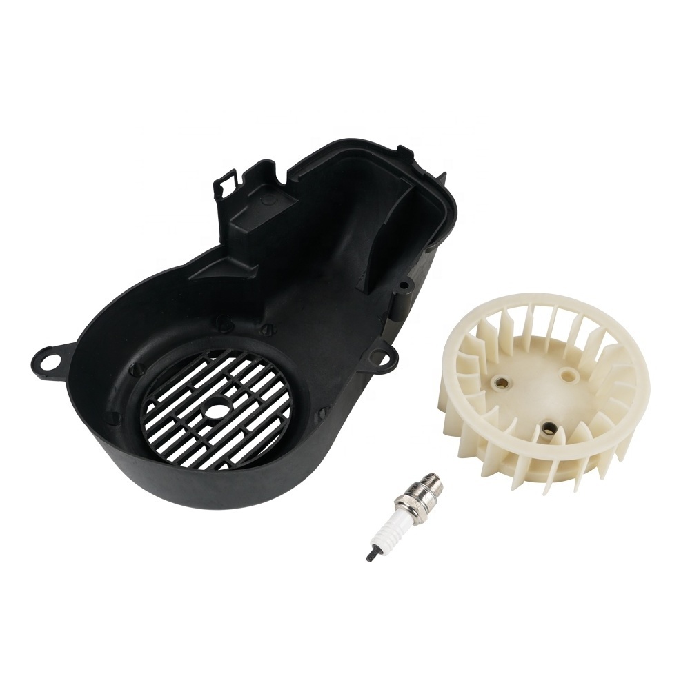 NiceCNC Complete Air Cooling Fan & Cover+Spark Plug For Yamaha Jog 90cc 2-Stroke Scooter