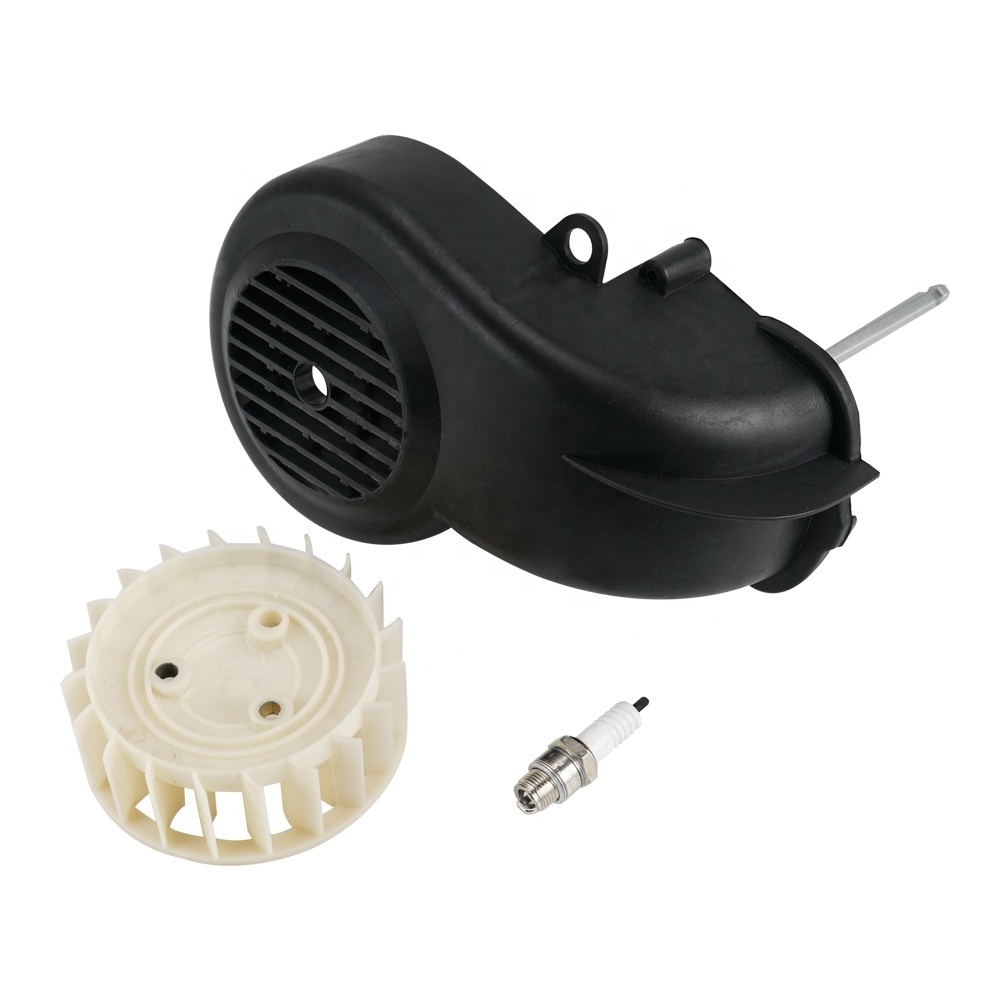 NiceCNC Complete Air Cooling Fan & Cover+Spark Plug For Yamaha Jog 90cc 2-Stroke Scooter