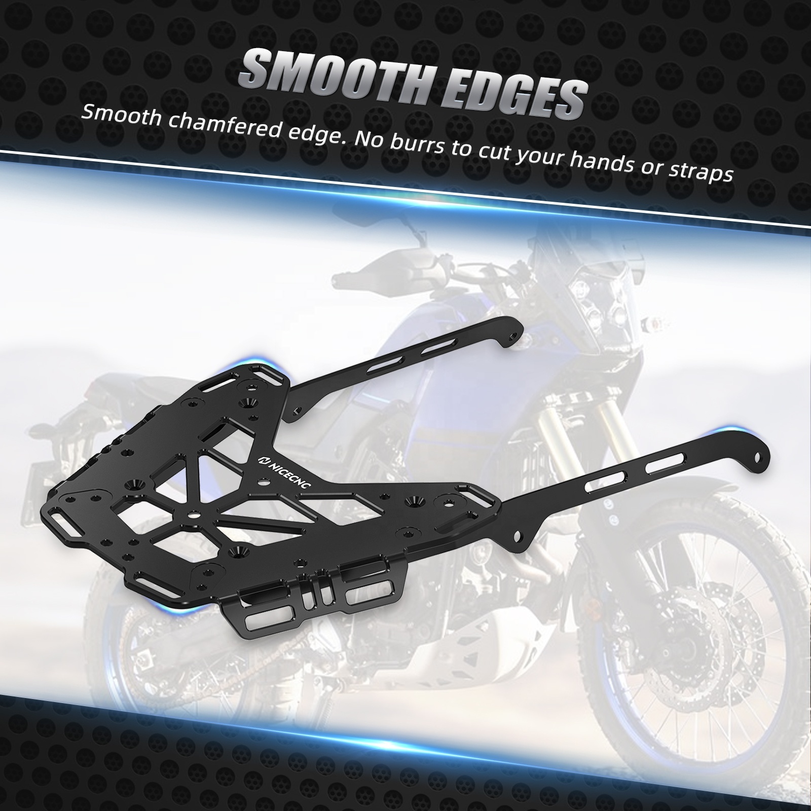 NiceCNC Motorcycle Rear Luggage Rack For Yamaha Tenere 700 XTZ700 2019-2024