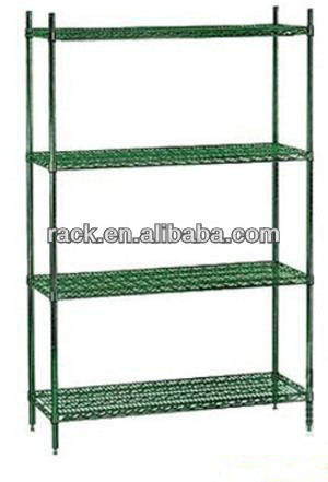 Adjustable 4 Tiers Metal Greenhouse Plant Wire Shelf With NSF Approval