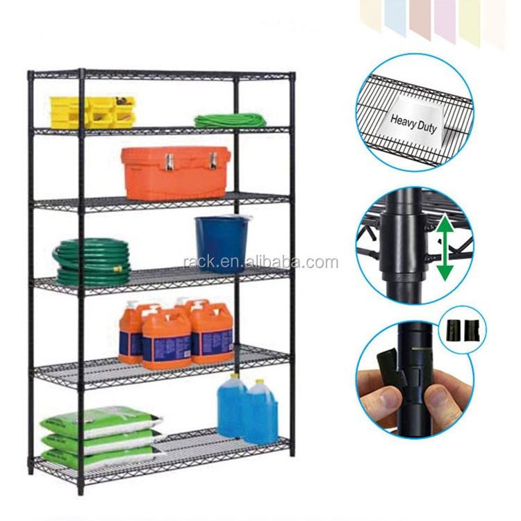 Heavy Duty Garage Shelf Epoxy Coated Freedom Assembly Wire Rack Shelving