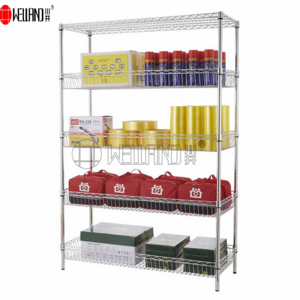 Wholesale 5 Tier Shelving Unit Wire Shelf For Commercial Garage Storage Rack Adjustable Shelves