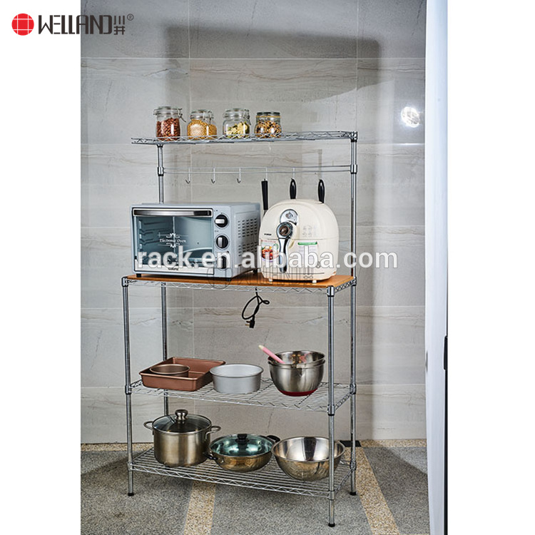 Multifunction Metal Kitchen Storage Microwave Oven Rack