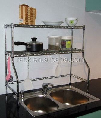 New Design of Over the Sink Shelf for Kitchen, NSF Approval