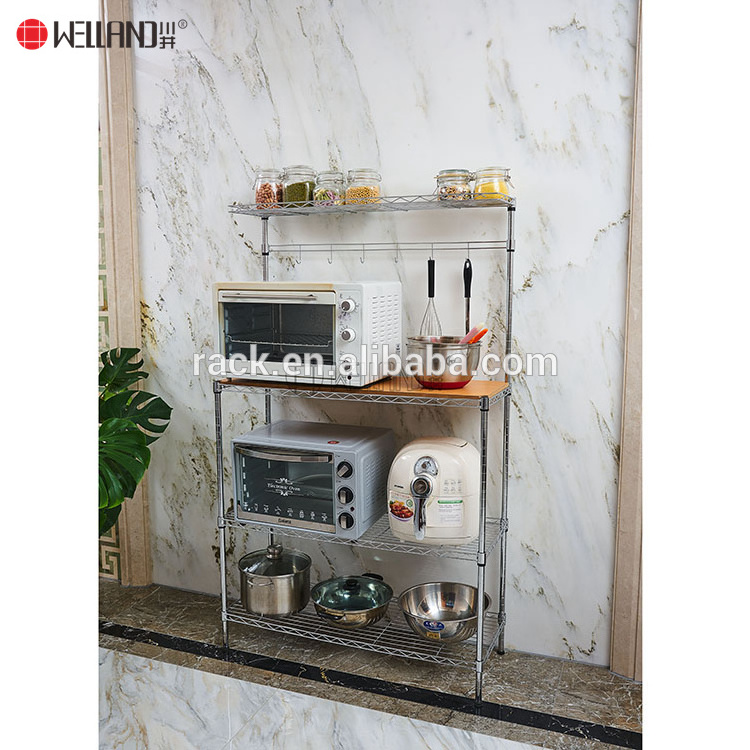 Multifunction Metal Kitchen Storage Microwave Oven Rack