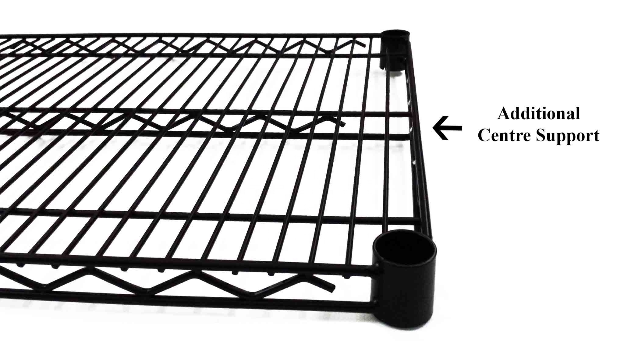 High Quality Movable 5 Tiers Black Garage Wire Shelf Metal Shelving Unit Heavy Duty Rack With Wheels