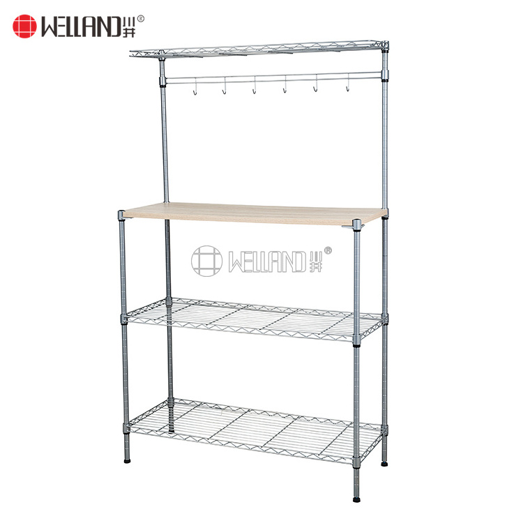 Multifunction Metal Kitchen Storage Microwave Oven Rack