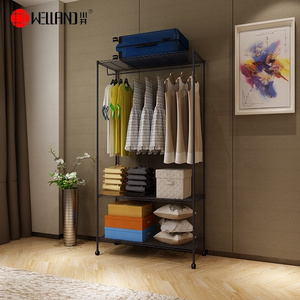 Elegant Industrial Metal Woman Luxury Retail Garment Display Clothes Hanging Rack For Clothing Store