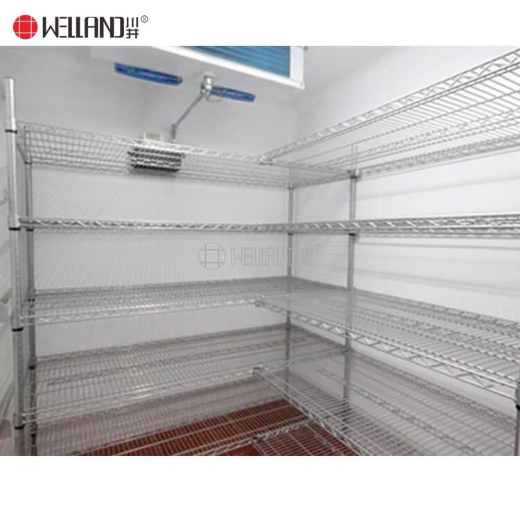 Heavy Duty 5 Layer Commercial Kitchen Storage Steel Wire Rack Shelving