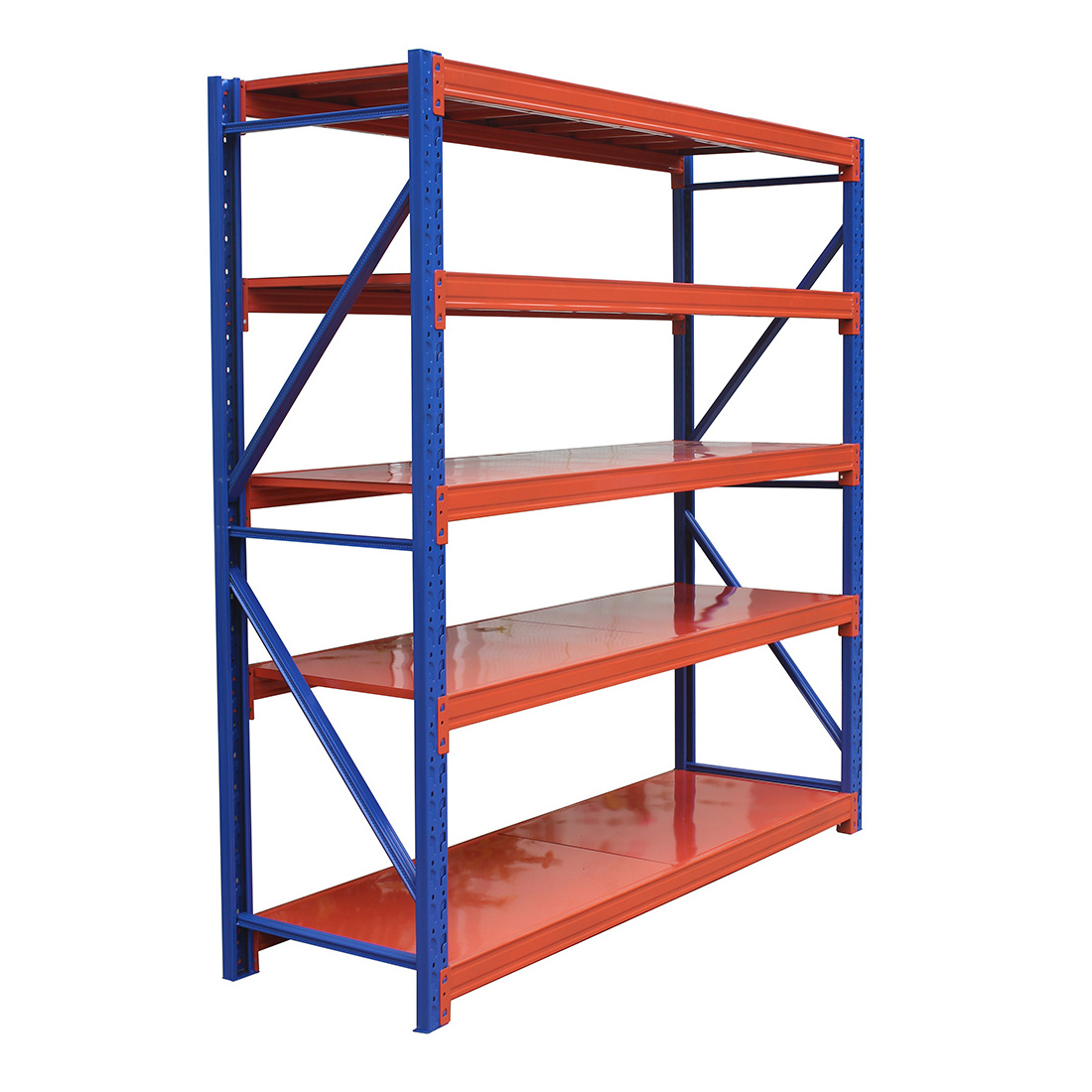 High density 4 Tier shelving Metal Light Duty Warehouse Storage Rack Shelf Cold Rolled Storage Shelving