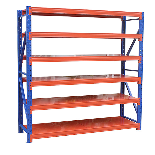 Commercial shelving assemble steel warehouse factory storage racks light duty rack steel shelves for warehouse