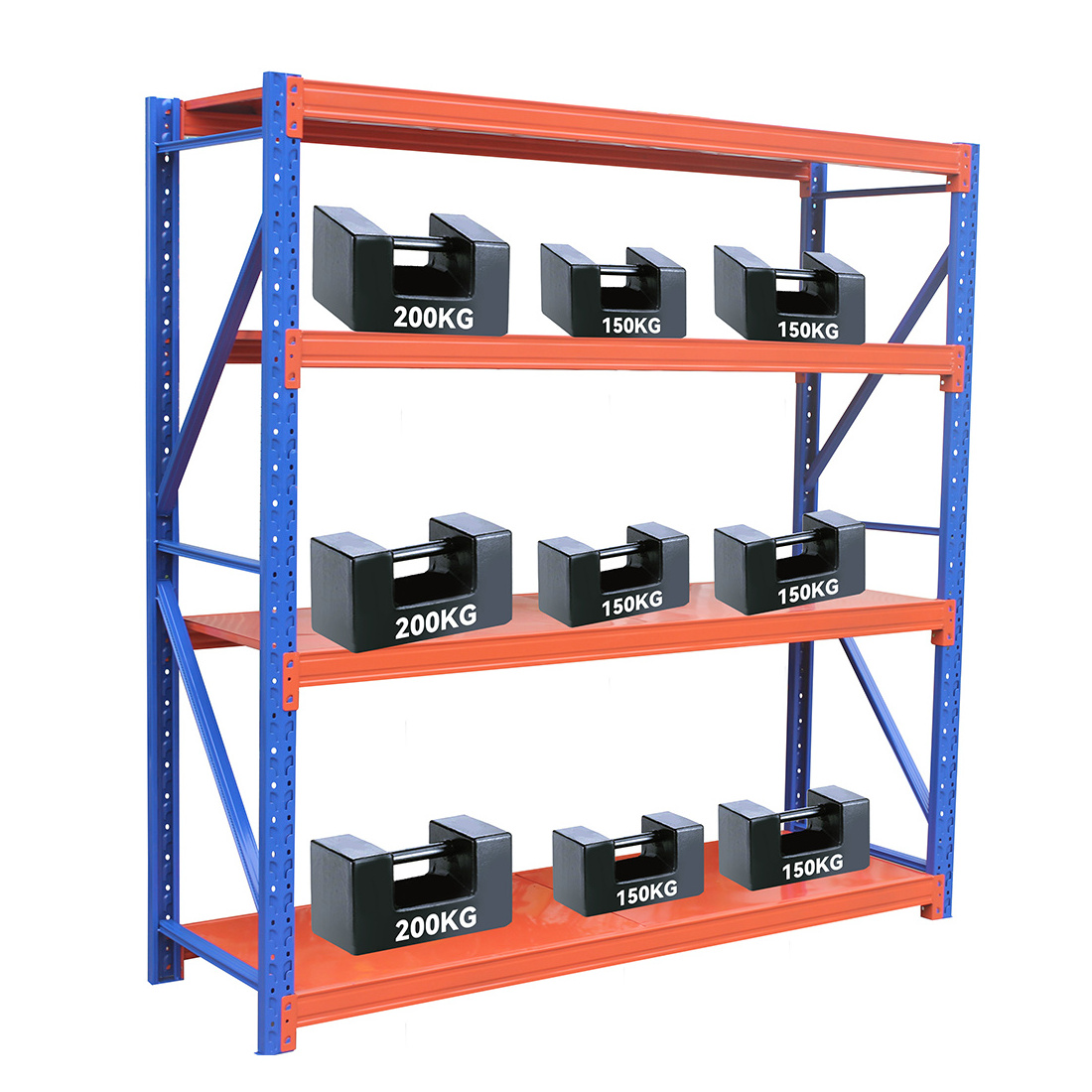 shelves for warehouse Lightweight Adjustable Power Coated Boltless light duty steel Shelving widespan rack system storage