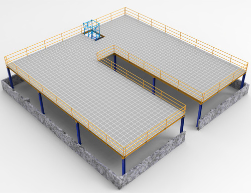 Warehouse racking industrial multi tier modular mezzanine platform warehouse mezzanines by design storage shelving