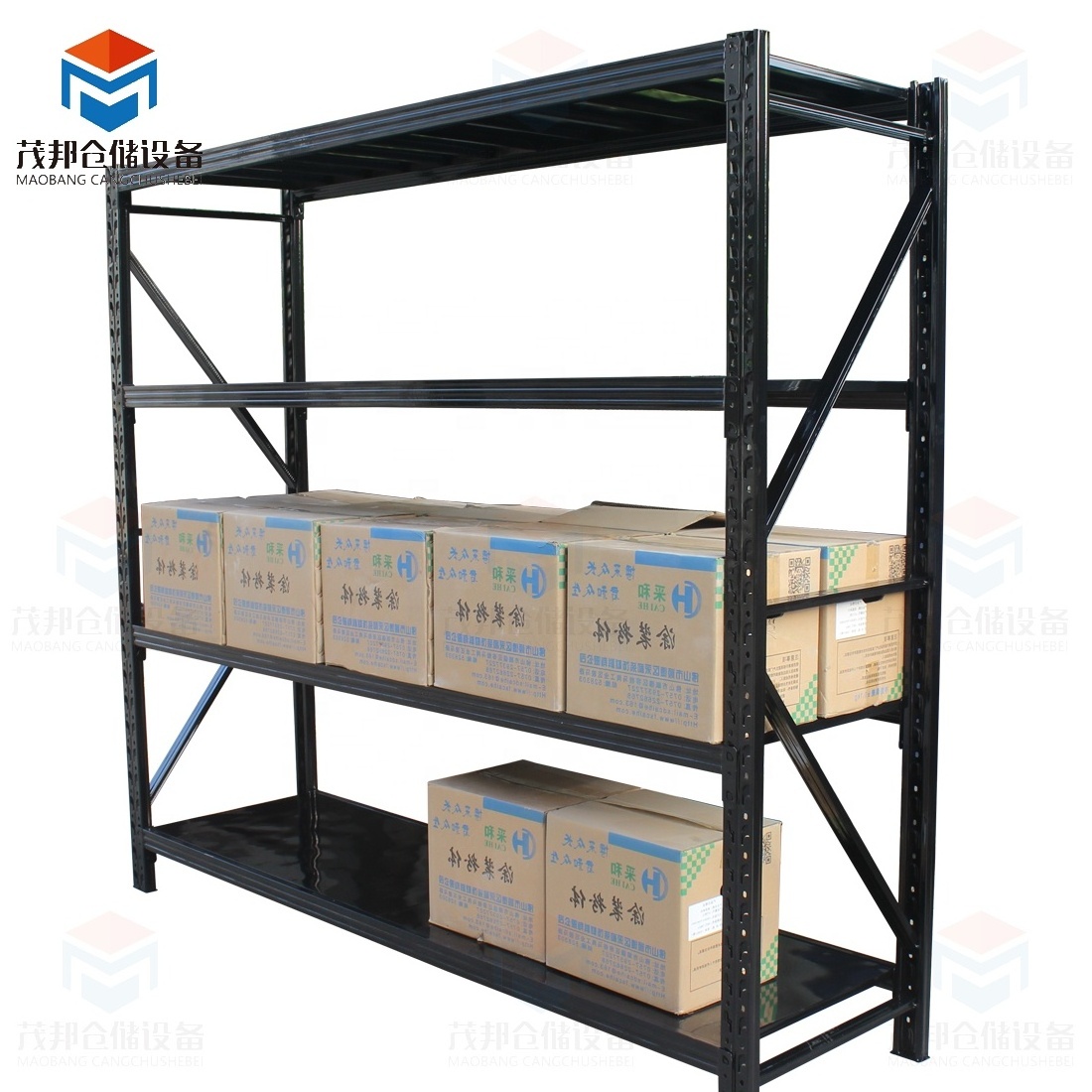 Boltless steel warehouse storage adjustable shelving for medium and light duty steel rack