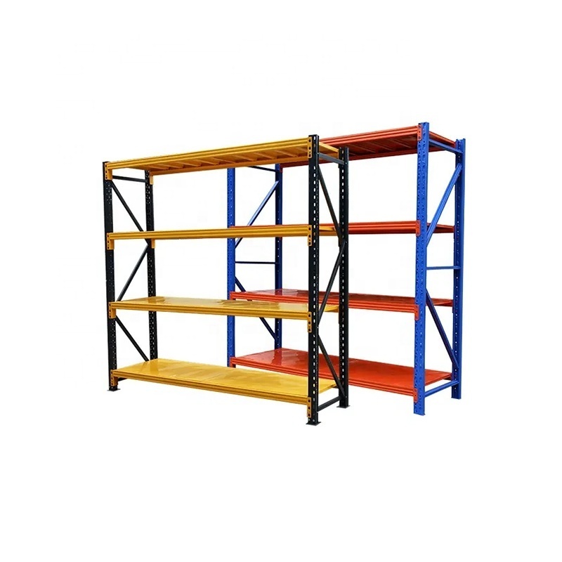 Boltless steel warehouse storage adjustable shelving for medium and light duty steel rack