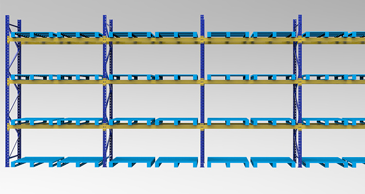 industrial shelves double deep shelving selective pallet racking system warehouse management very narrow aisle pallet racking