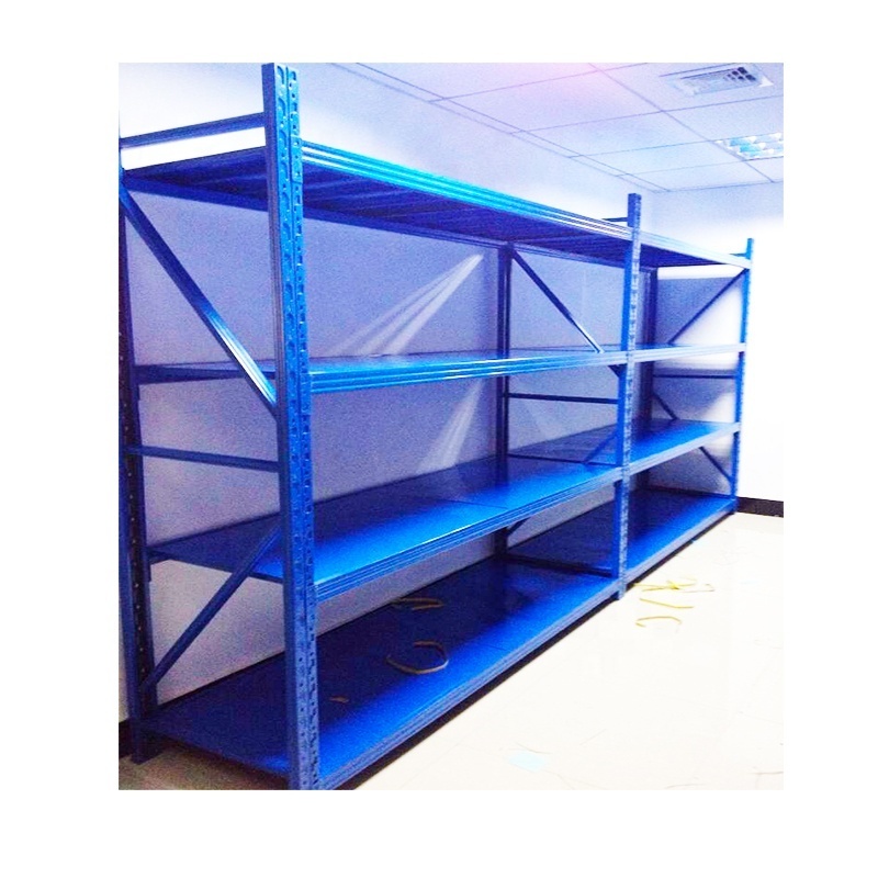 Boltless steel warehouse storage adjustable shelving for medium and light duty steel rack