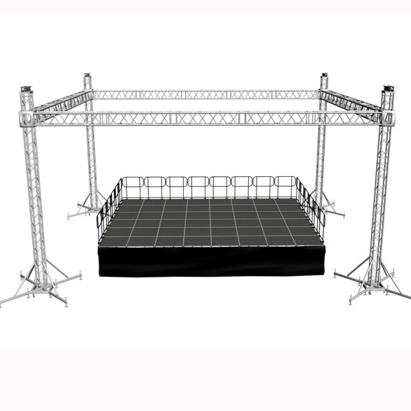 Lightweight aluminum truss line array speaker truss stand