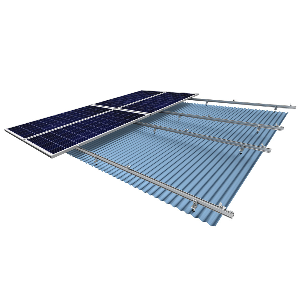 China Factory Direct Sale Solar Panel Mounting Structure Aluminum Bracket Roof Mounting Rails