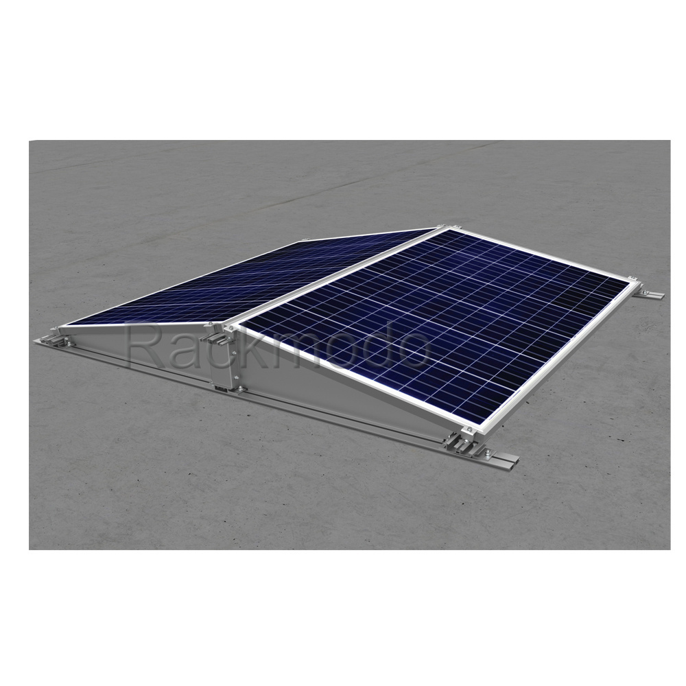 Solar Flat Roof Ballast Panel Mounting System Factory shipped Hot sale in Australia Aluminum Customized solutions Ground Bracket